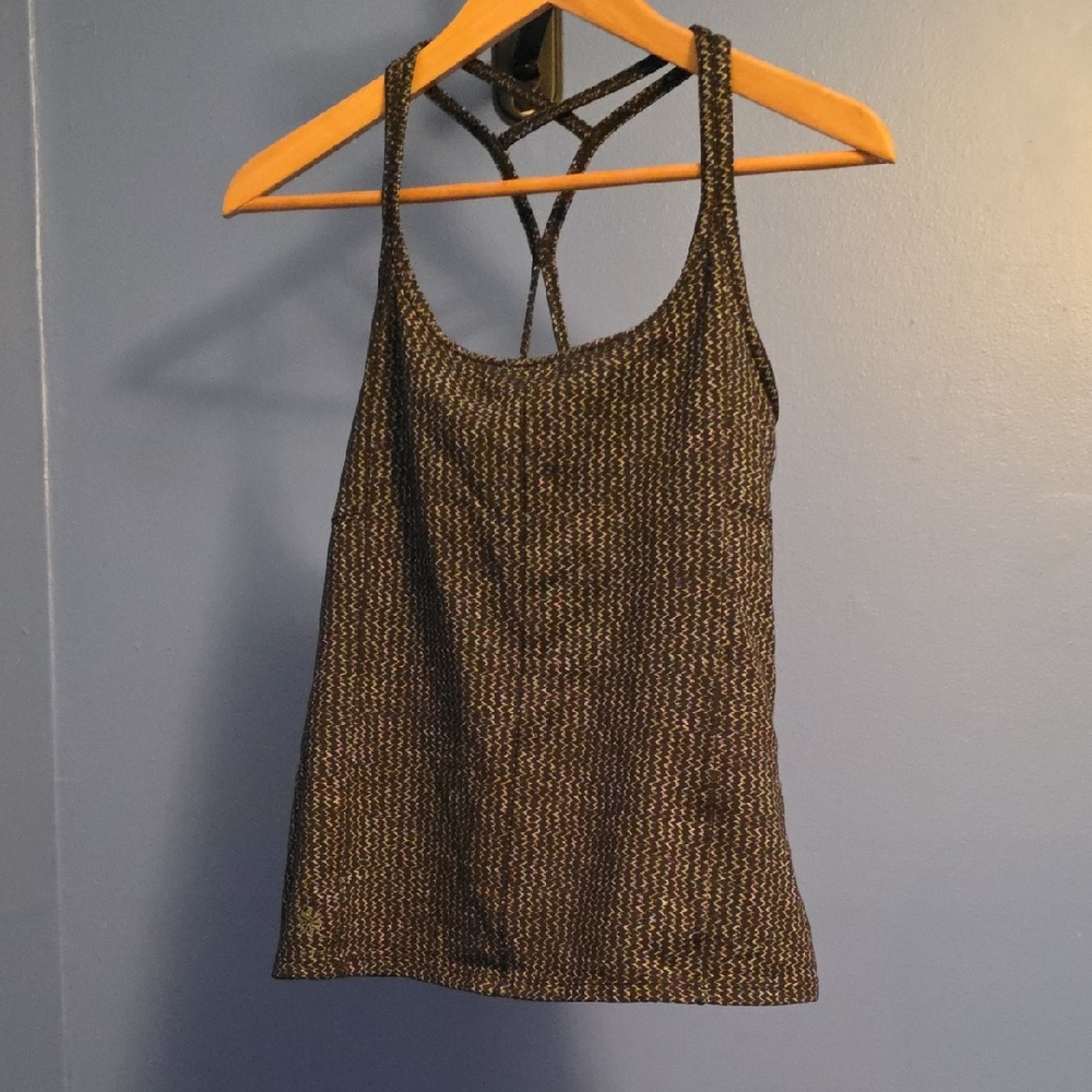 Athleta Metallic Strappy Tank Top
